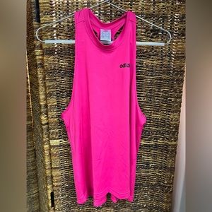 Adidas- Pink‎ Womens Tank with back stripe, Size: Small (8-01), Pre-Owned